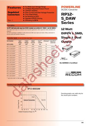 RP12-2412SAW datasheet  